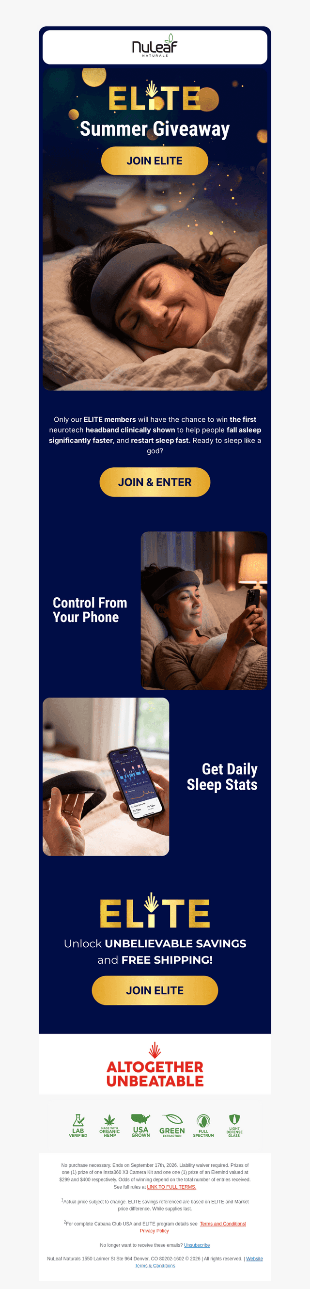 NuLeaf Naturals email from Wed, Jul 8, 2026