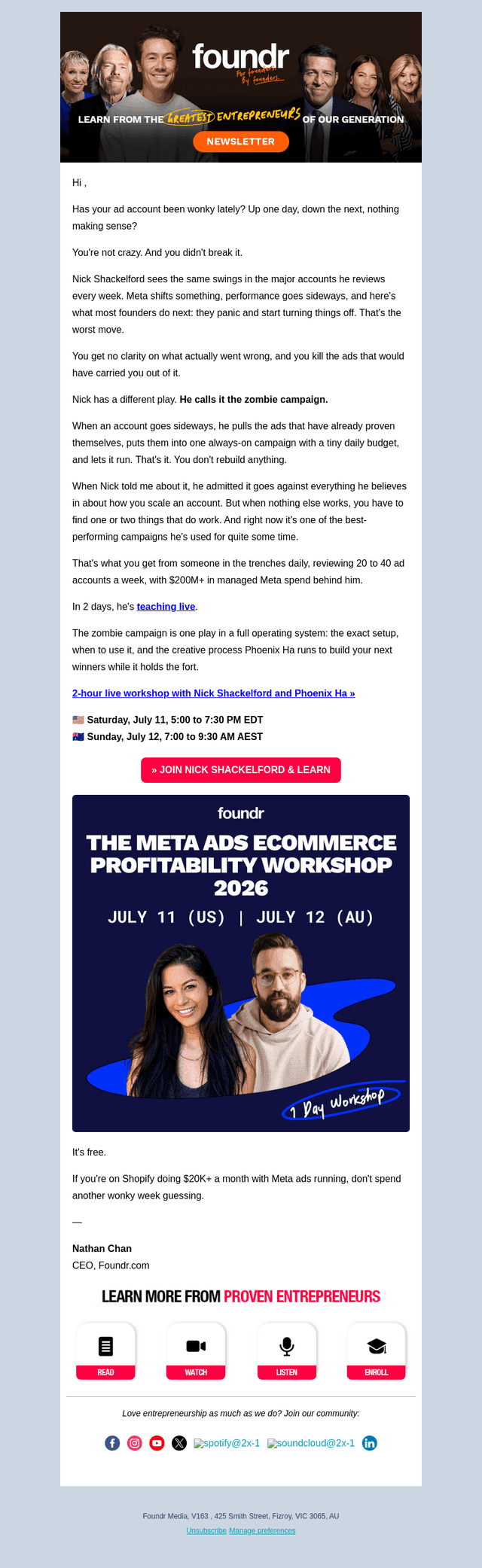 When nothing else works on ads, do this... (2 days to go)