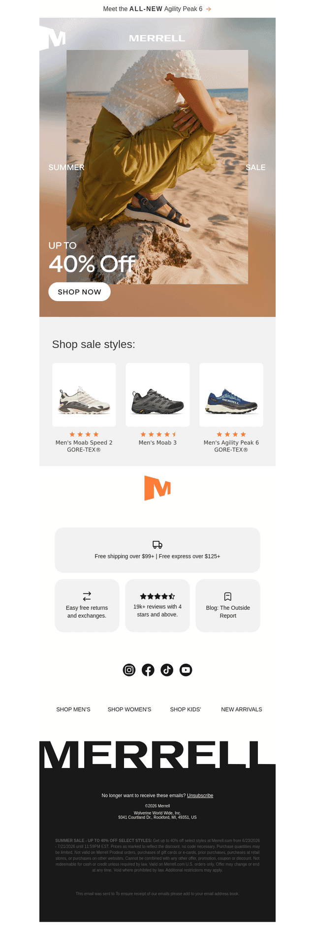 Merrell email from Thu, Jul 9, 2026