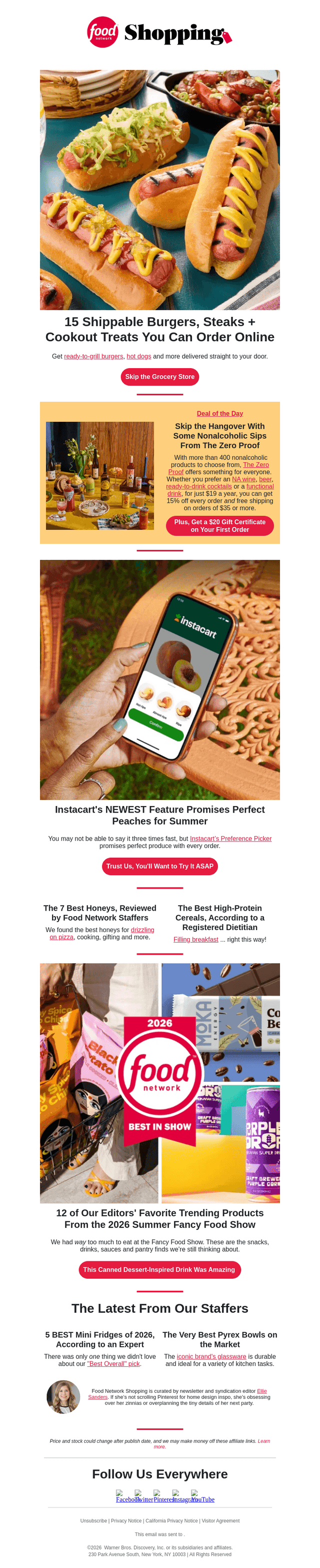 Food & Wine email from Thu, Jul 9, 2026