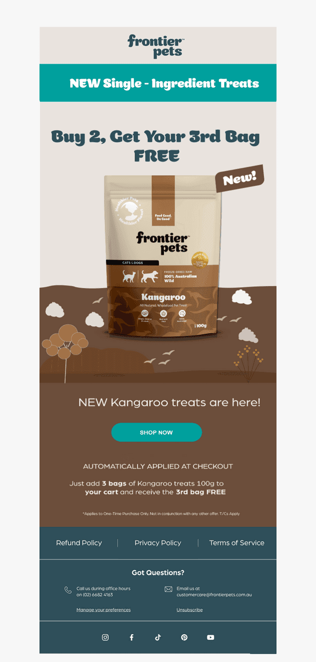 Buy 2, Get the 3rd FREE! 🦘