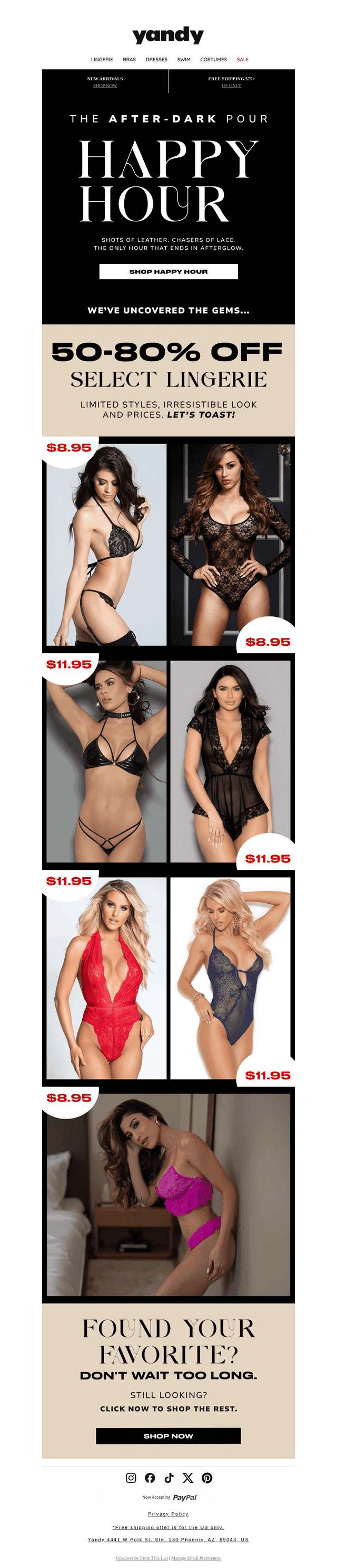 🍸 HAPPY Hour Hotline - 50/80% OFF ☎️