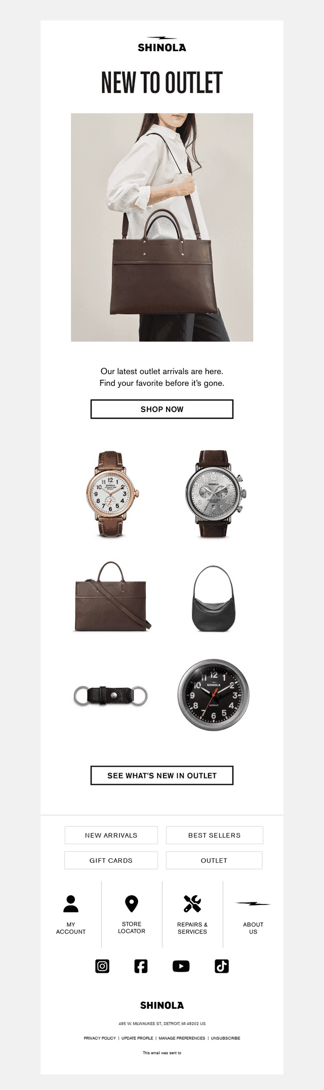 New Arrivals in Outlet