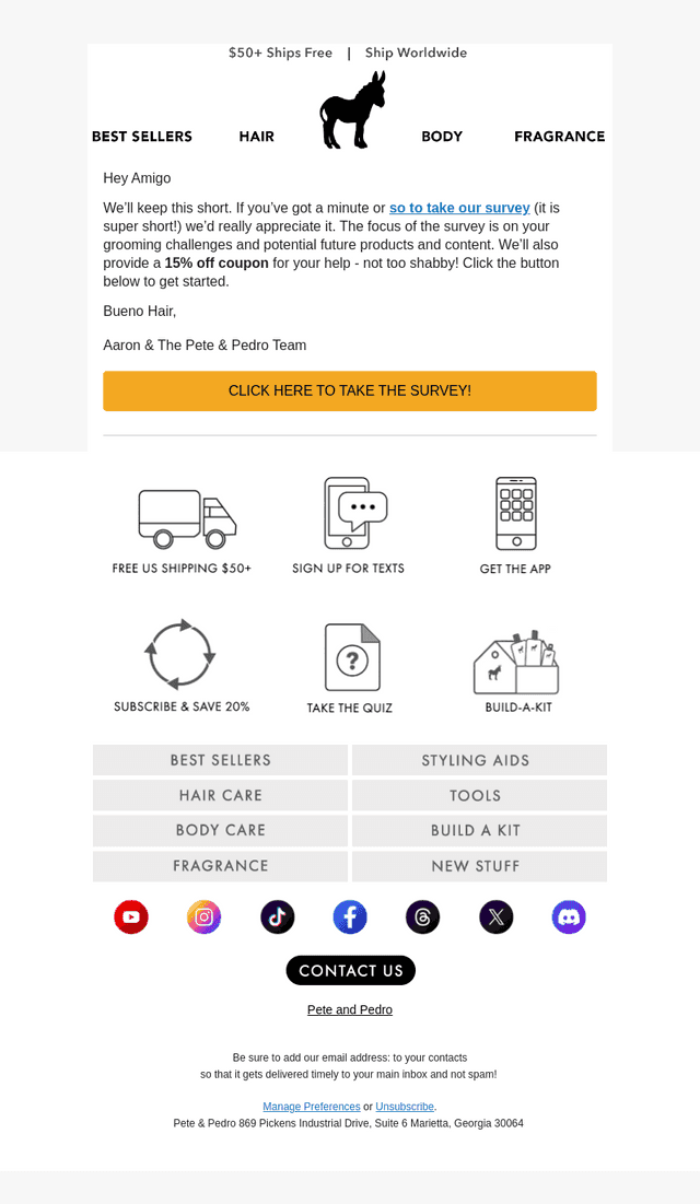 Take Our 1-Minute Survey... Please!