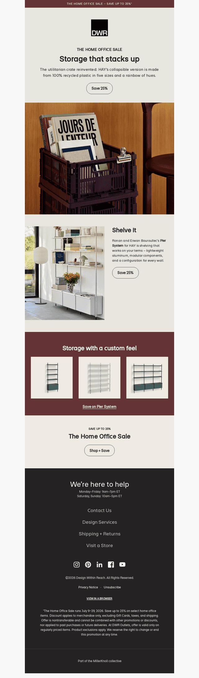 Save 25% on HAY’s Recycled Colour Crates