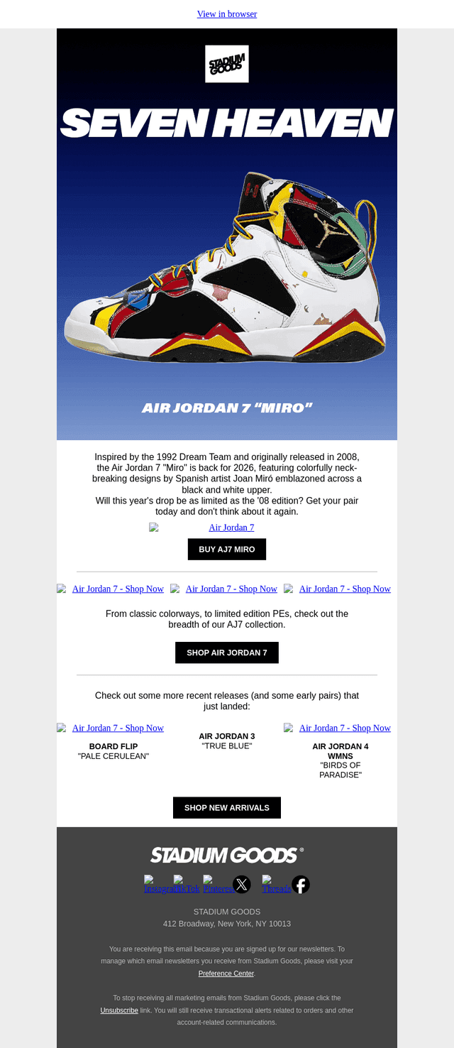 Air Jordan 7 "Miro"
