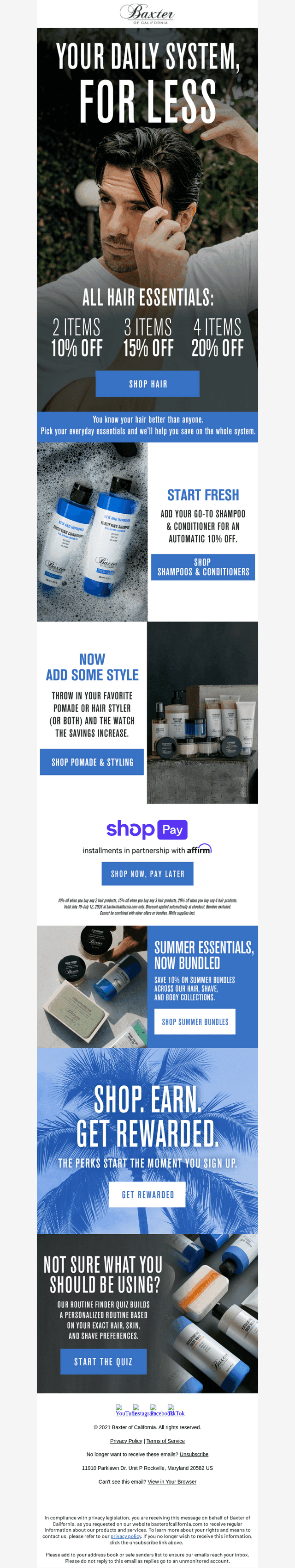 Baxter Of California email from Fri, Jul 10, 2026