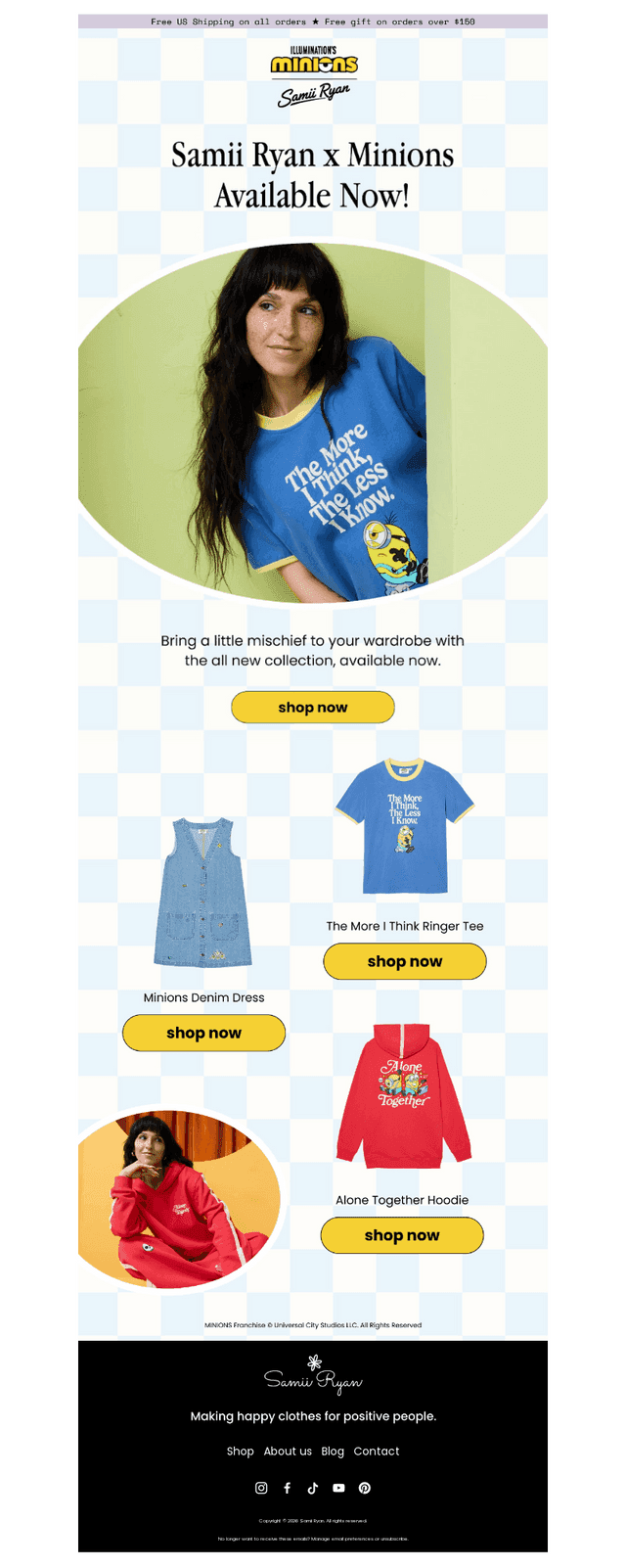 AVAILABLE NOW: Samii Ryan x Minions 💛