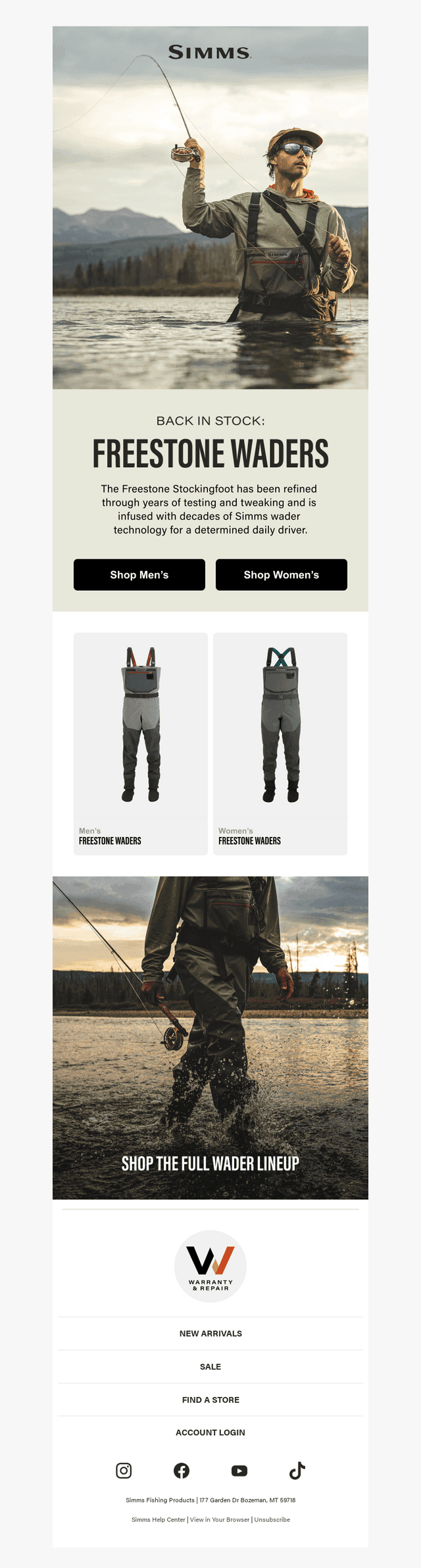 Simms Fishing Products email from Fri, Jul 10, 2026