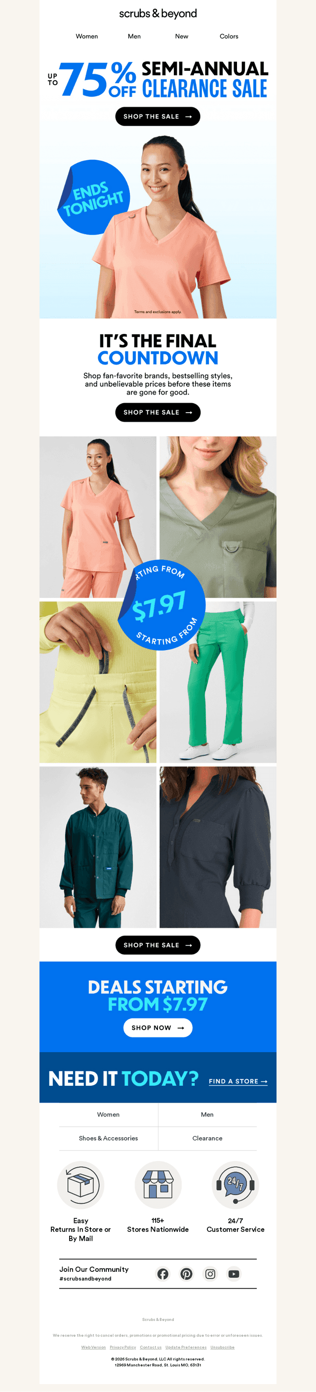 ENDS TONIGHT: Clearance From $7.97