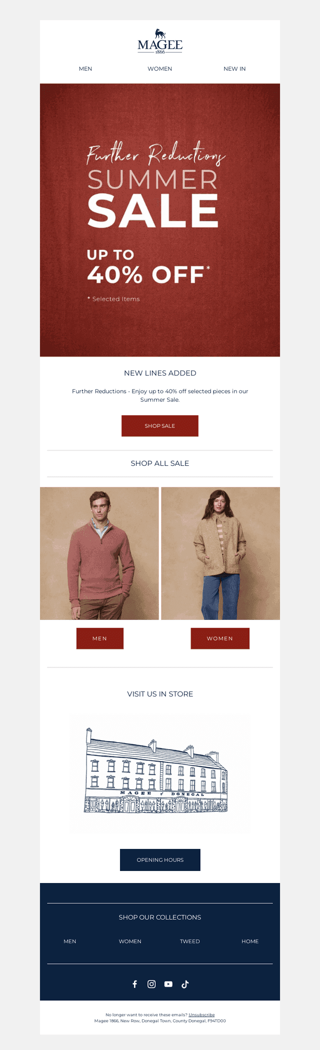 Further Reductions Continues - up to 40% off