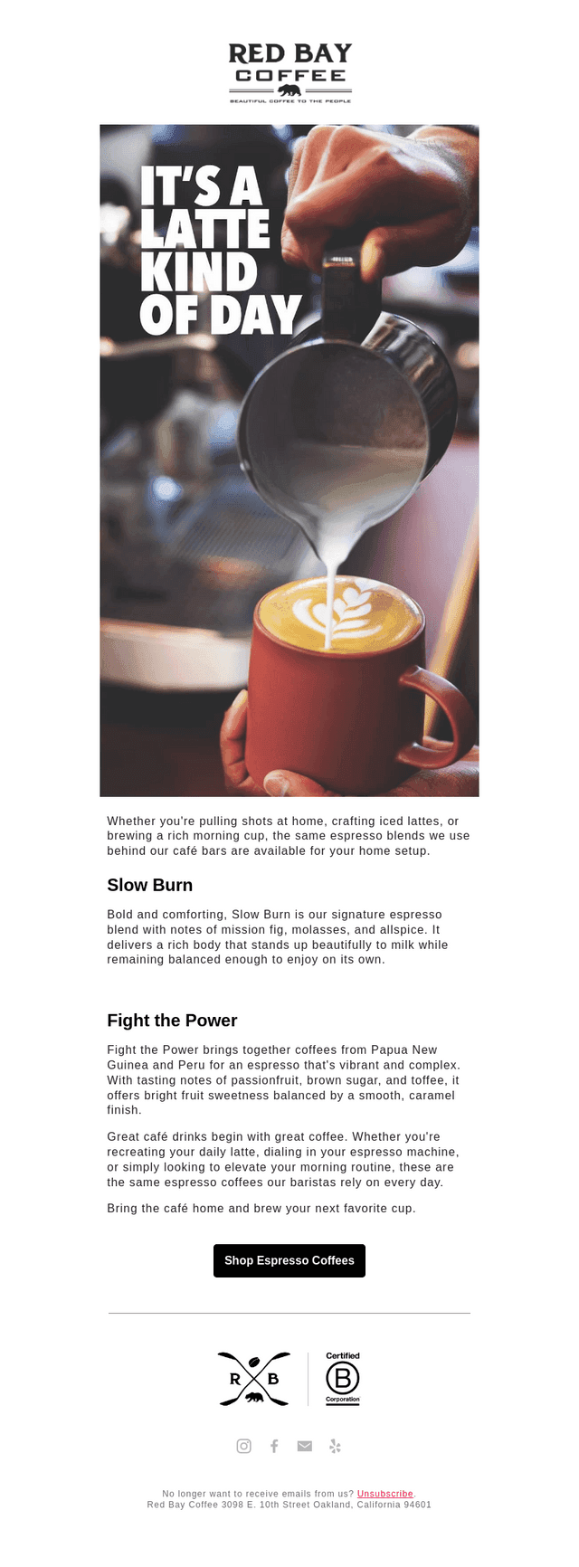 Bring Our Café Espresso Home