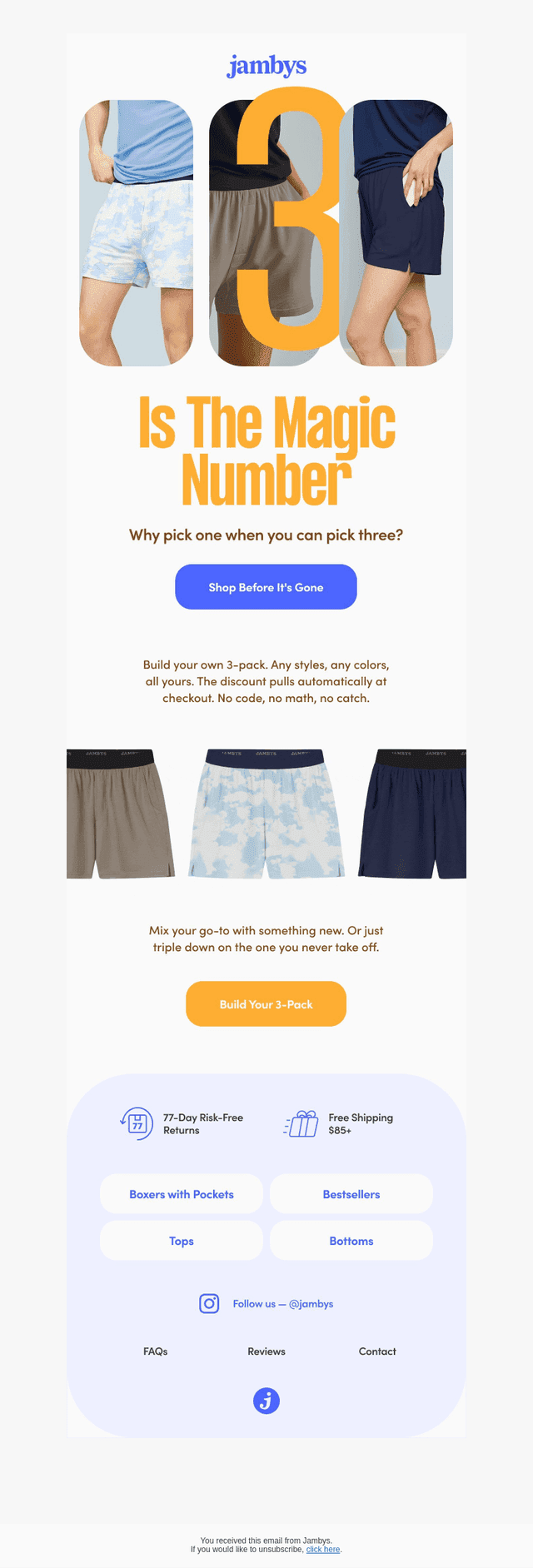 Build your own 3-pack.