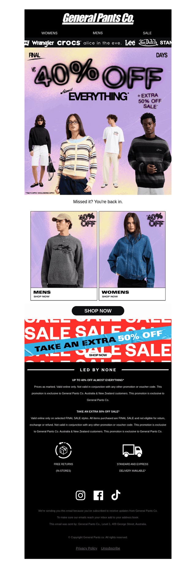 EXTENDED 🔥 UP TO 40% OFF ALMOST EVERYTHING*
