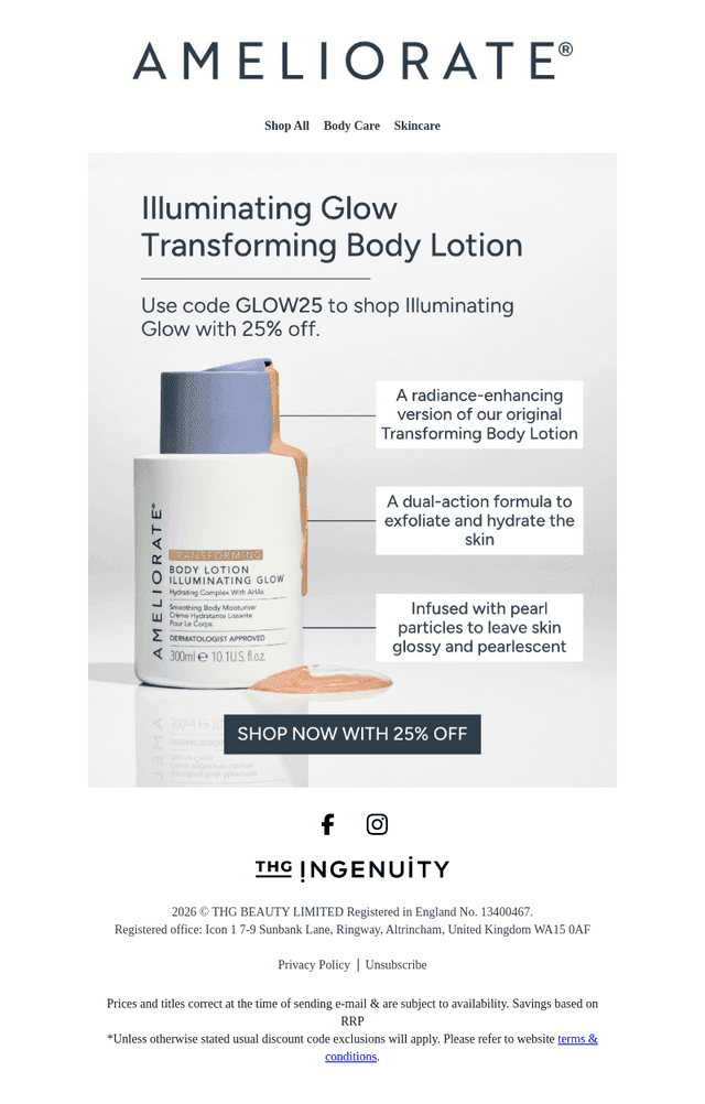 Ameliorate UK email from Mon, Jul 13, 2026