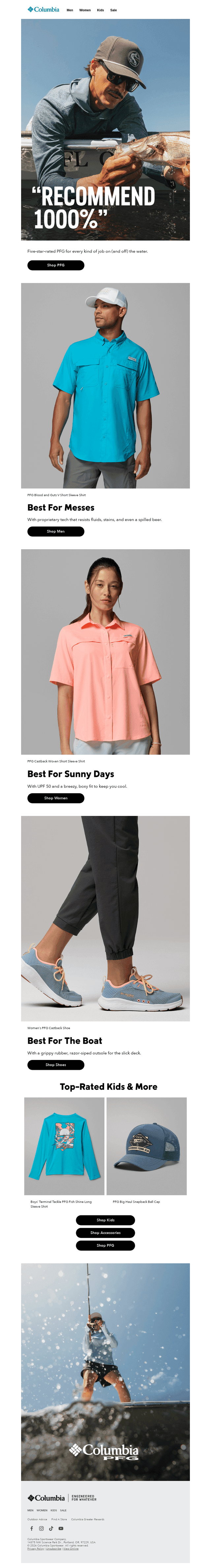 Columbia Sportswear email from Mon, Jul 13, 2026