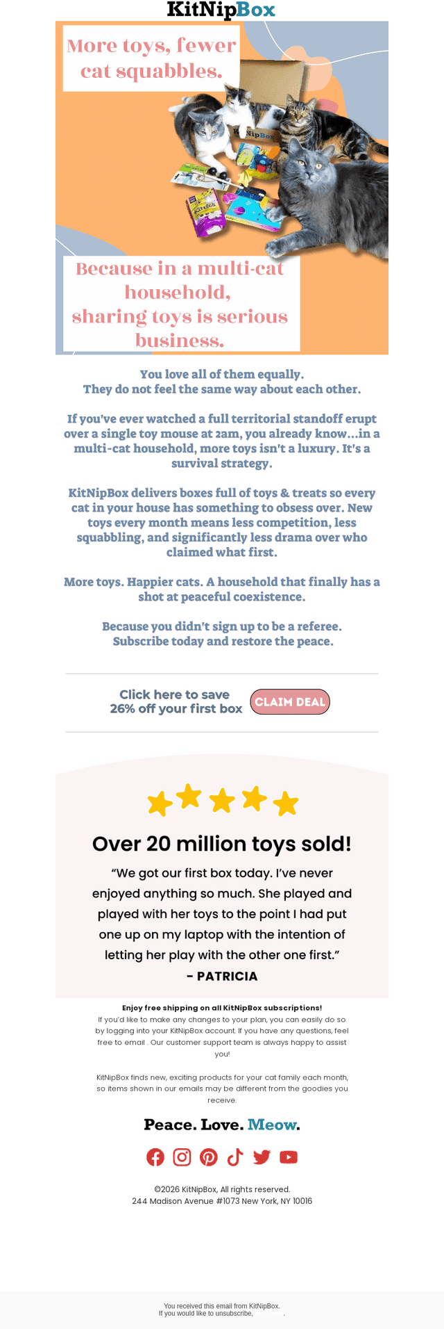 KitNipBox email from Mon, Jul 13, 2026
