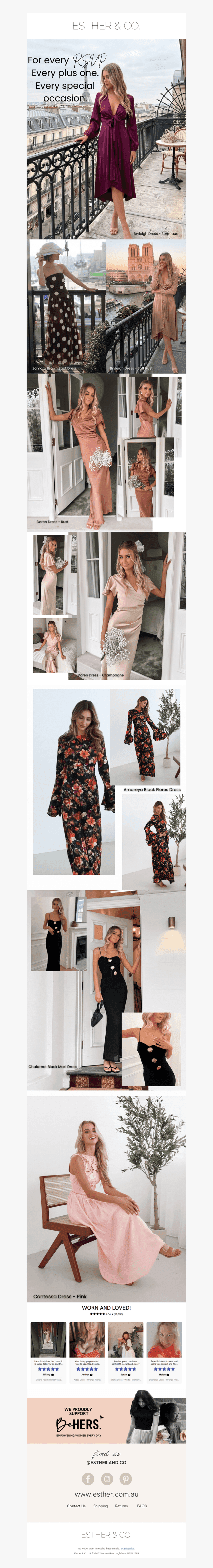 Winter event dress drop