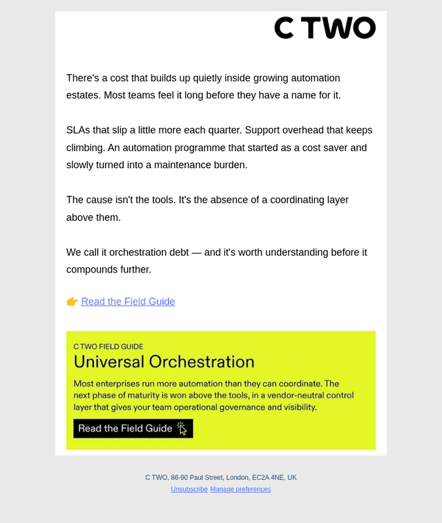 RPA Supervisor email from Tue, Jul 14, 2026