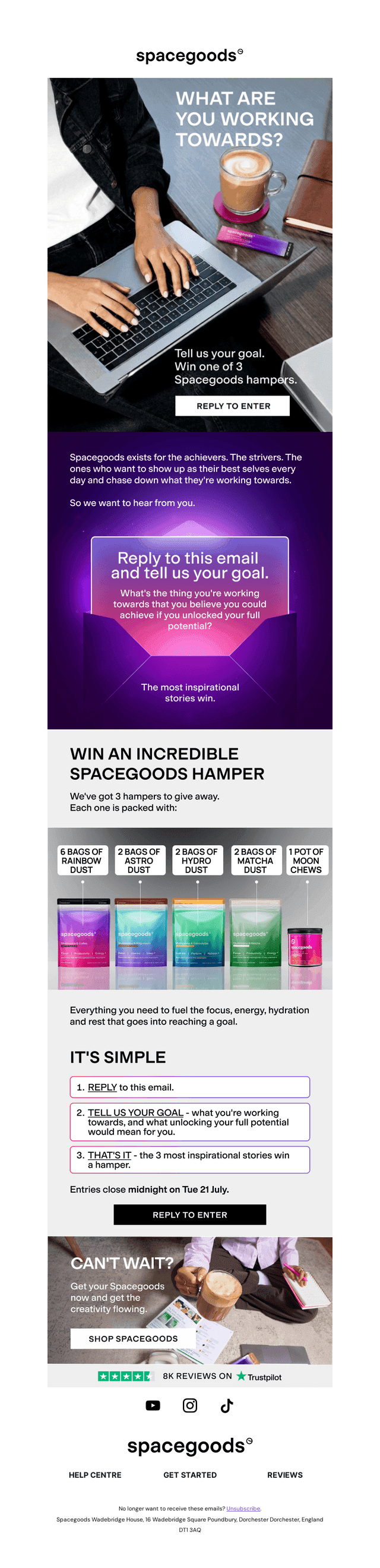 Space Goods email from Tue, Jul 14, 2026