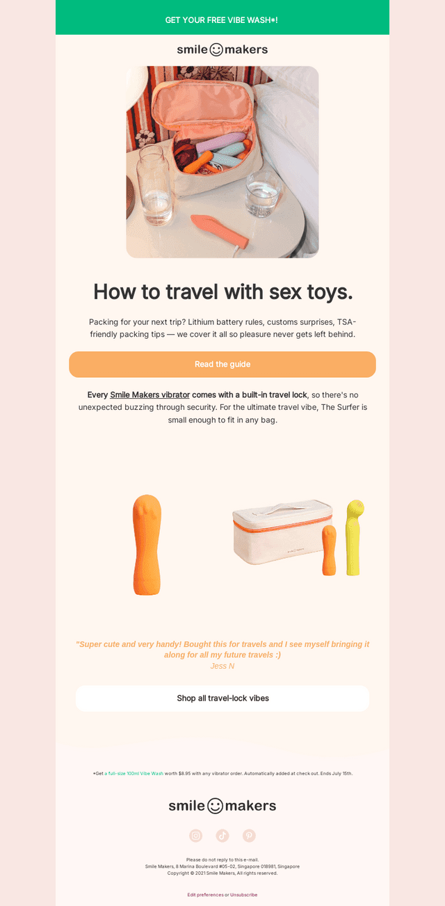 So… can I pack my vibrator? ✈️
