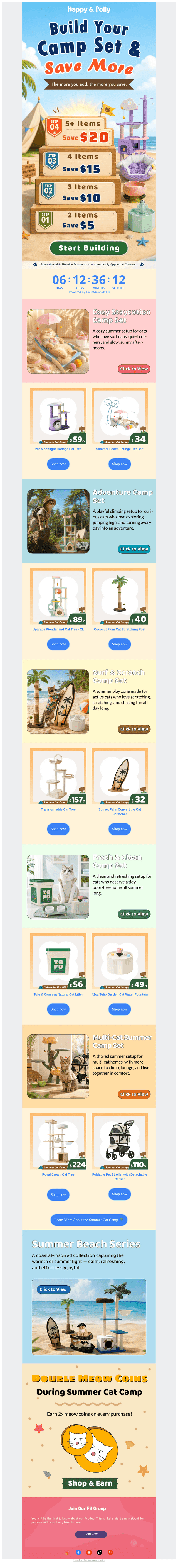 Build Your Camp Set & Save More