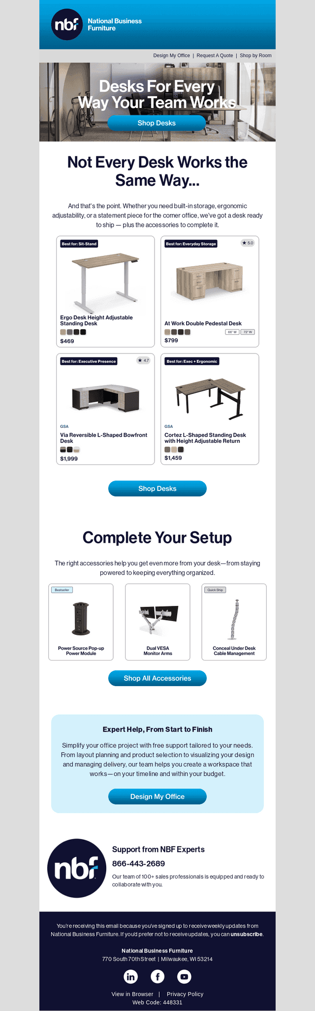 National Business Furniture email from Tue, Jul 14, 2026