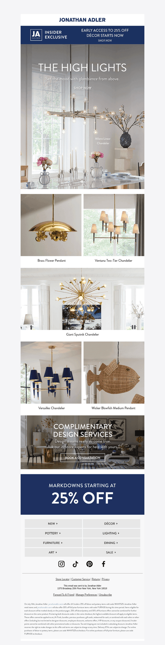 INSIDER EARLY ACCESS: 25% OFF DÉCOR STARTS NOW