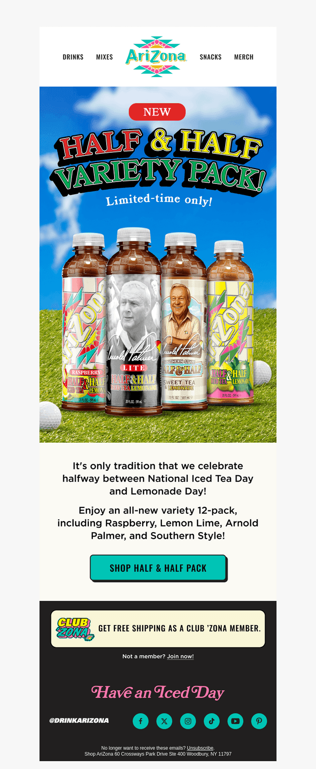 New Half & Half 12-Pack! 🎉