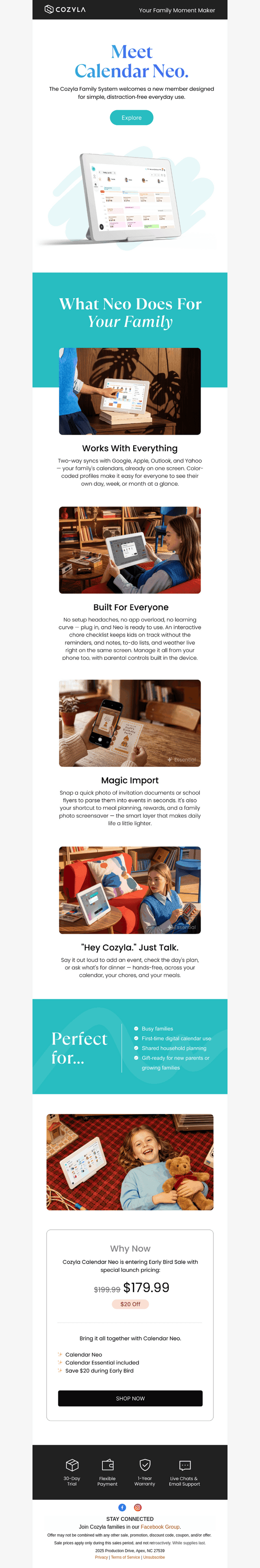 Cozyla email from Wed, Jul 15, 2026