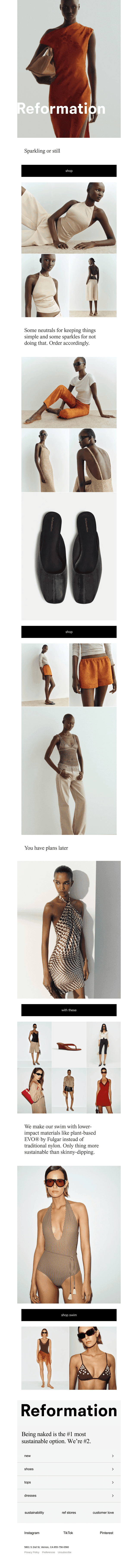 Reformation Clothing email from Wed, Jul 15, 2026