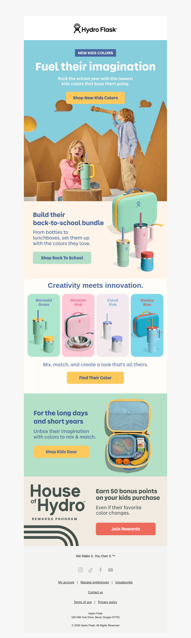 Hydroflask email from Wed, Jul 15, 2026