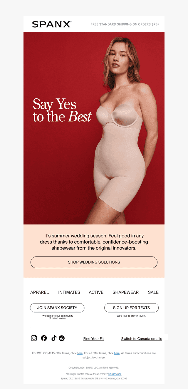 Spanx email from Thu, Jul 16, 2026