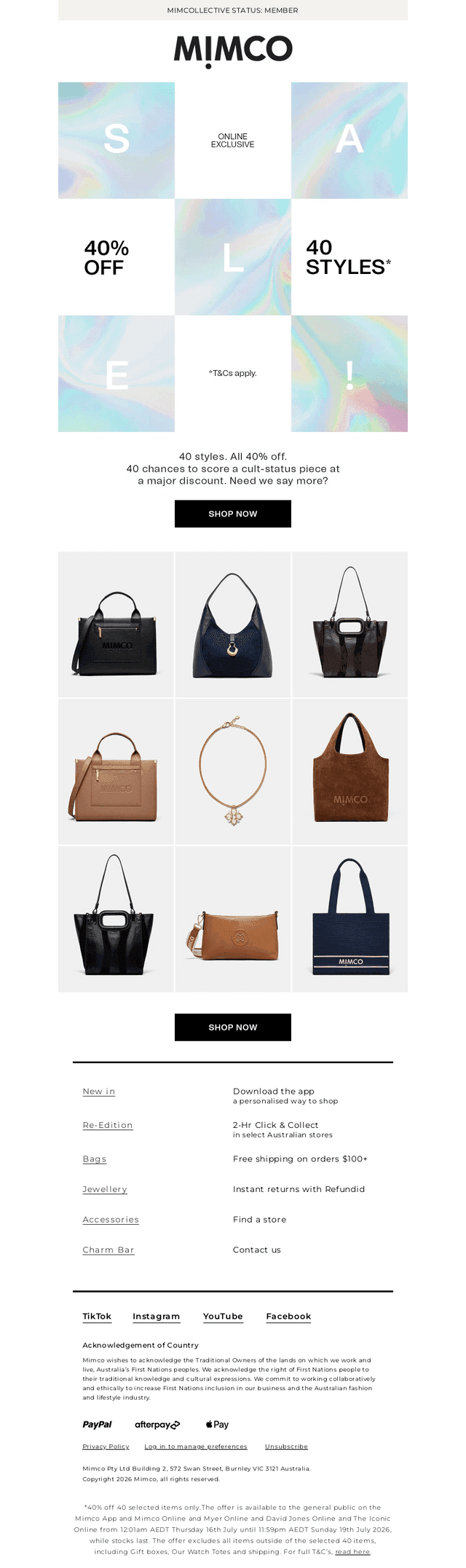 40% OFF FLASH SALE 🛍️🚨