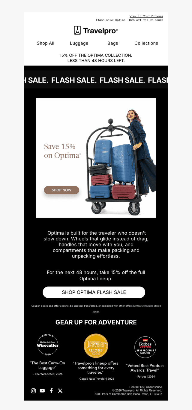 Less than 48 hours to save 15%.