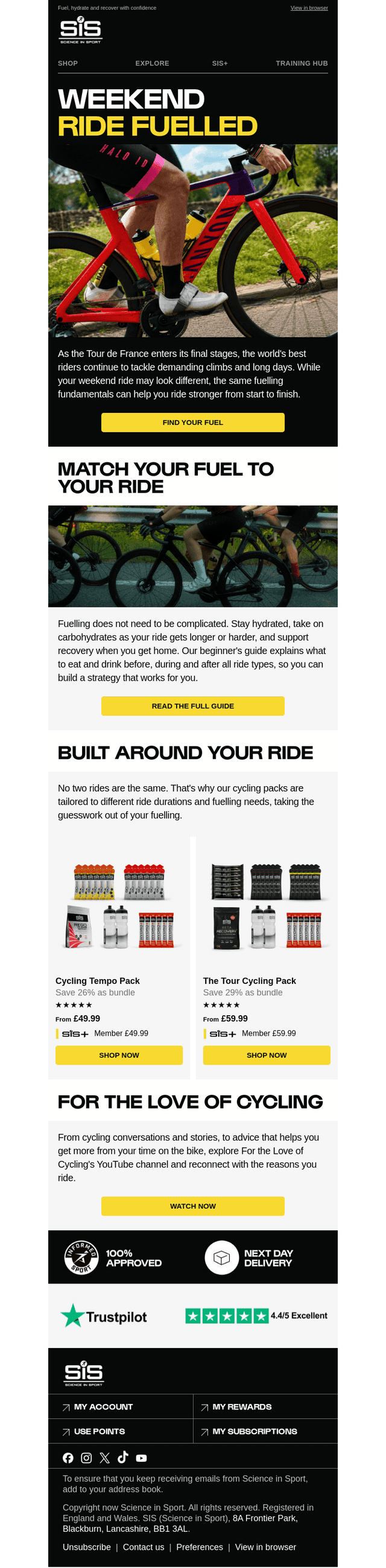 What does your weekend ride need?