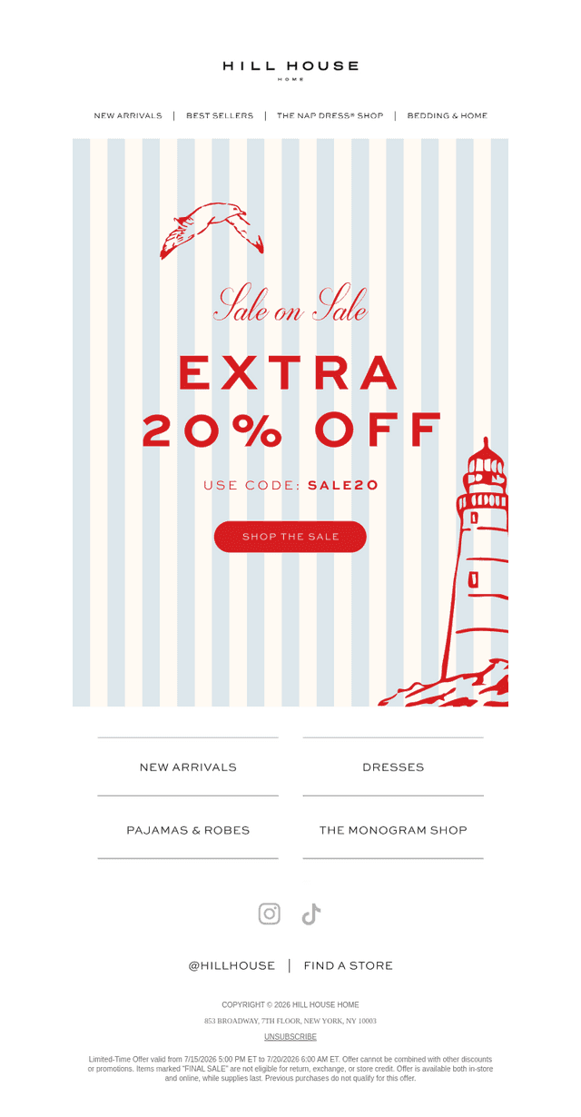 EXTRA 20% OFF SALE