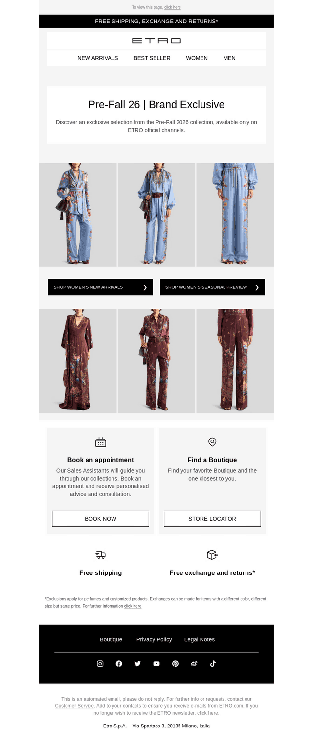 Pre-Fall 26 | Brand Exclusive