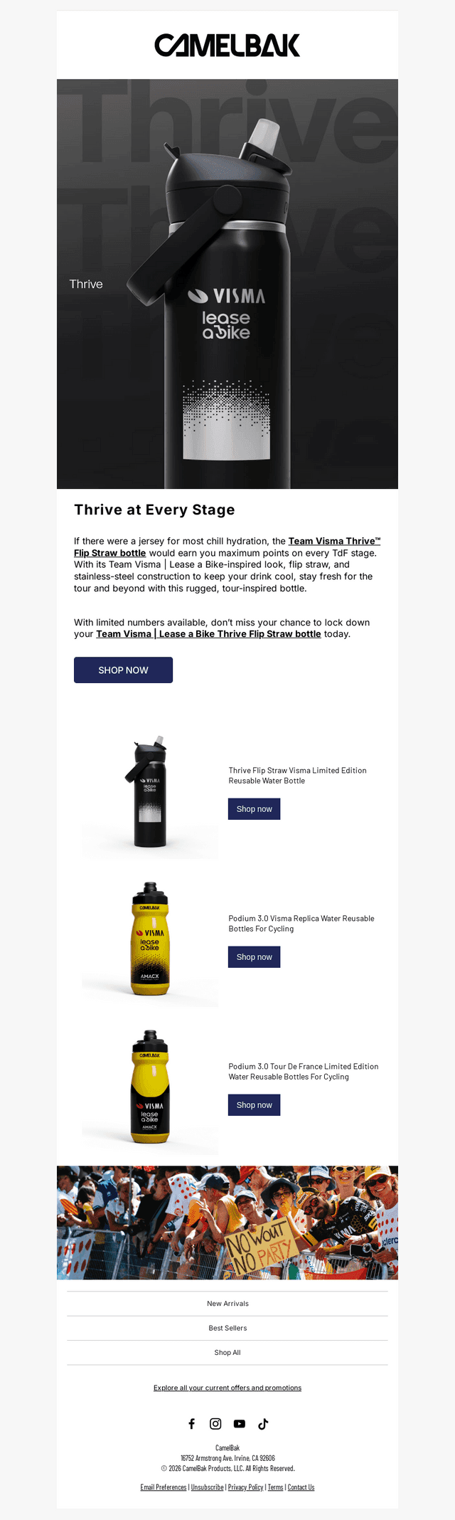 For the Fans: Team Visma Thrive Bottle
