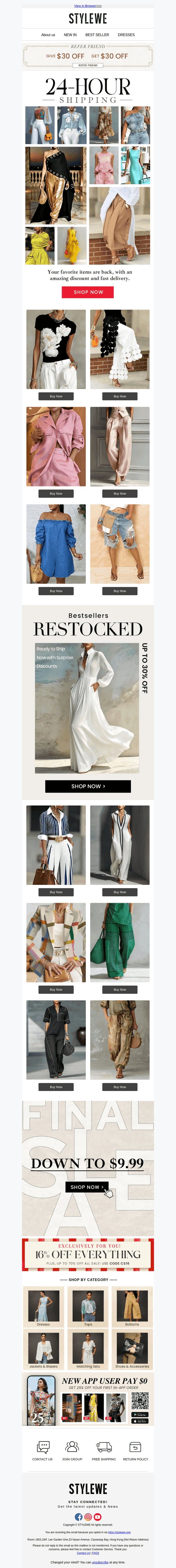 Our Best Sellers Are Back