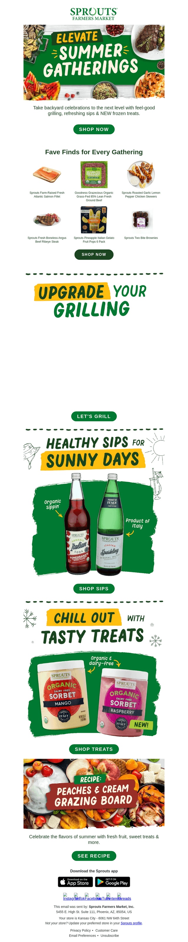 Sprouts Farmers Market email from Fri, Jul 17, 2026