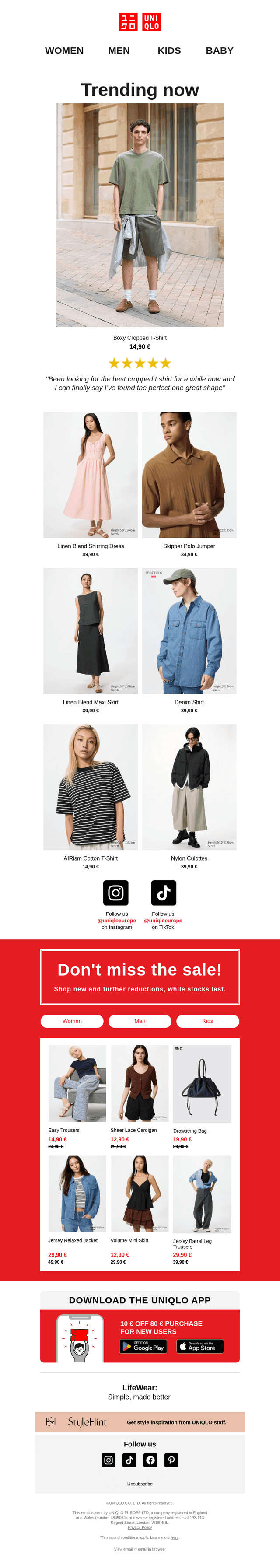 Trending now: boxy T-shirts and more