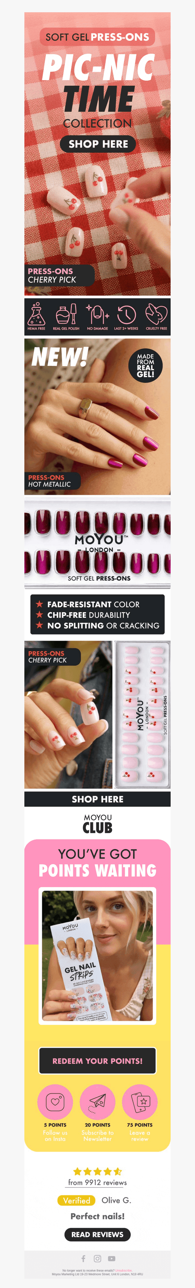 NEW DROP: Fresh Press-Ons 🍒