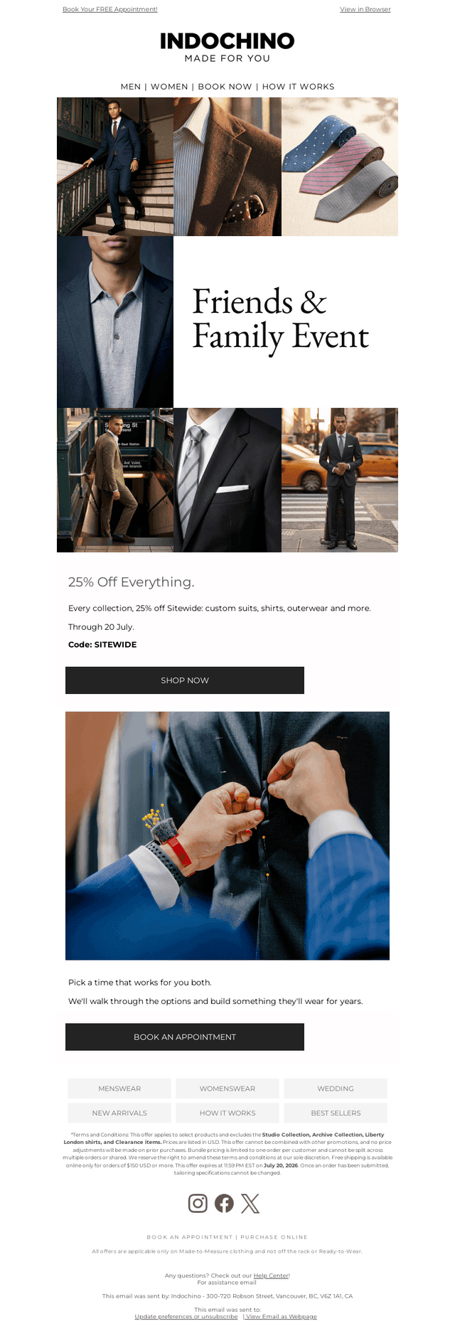 Build Your Wardrobe. 25% Off Everything