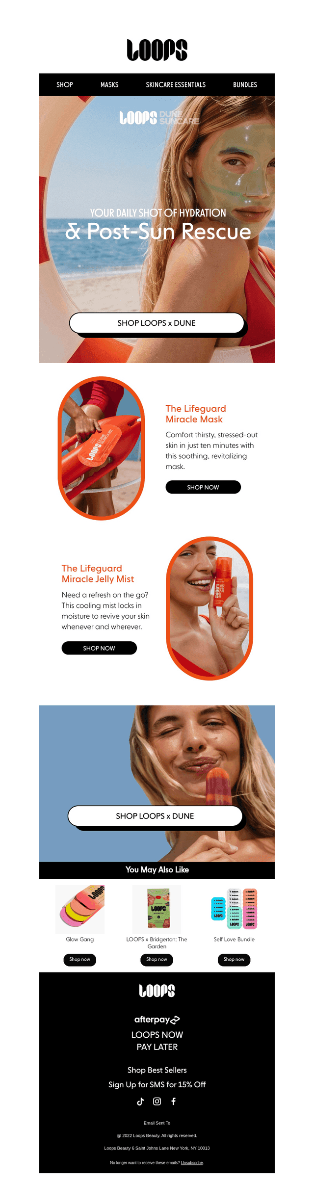 Loops Beauty email from Fri, Jul 17, 2026