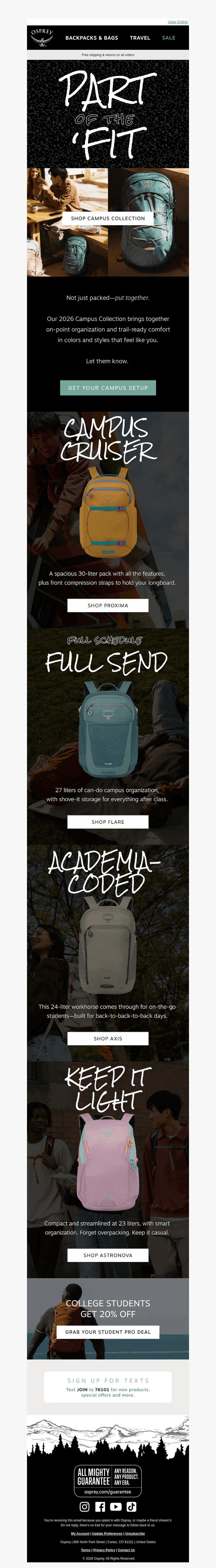Lock in for fall — Campus Collection is here 📚✨