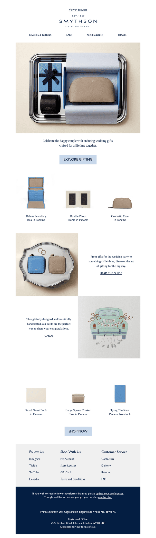 Smythson email from Sat, Jul 18, 2026