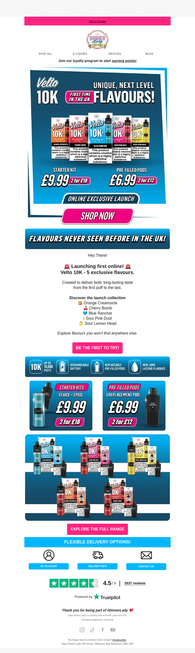 Introducing Velto 10K: Flavours Never Seen Before 🚀