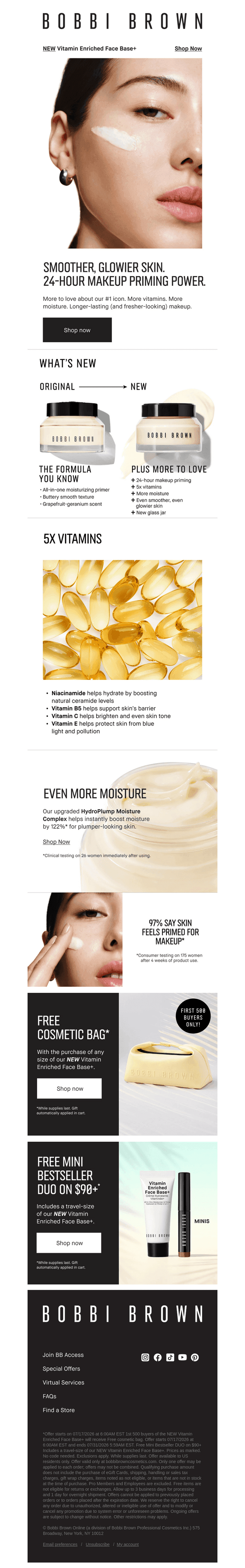 Glowier skin. Better makeup.