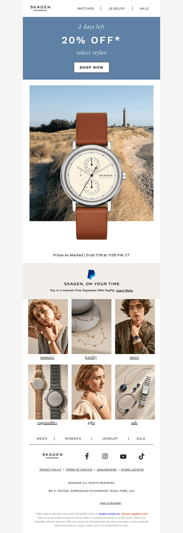 20% off is ending soon
